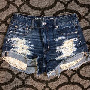 American Eagle Denim Festival Shorts
